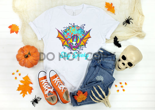 Bat Stay Spooky Blue Sublimation Print