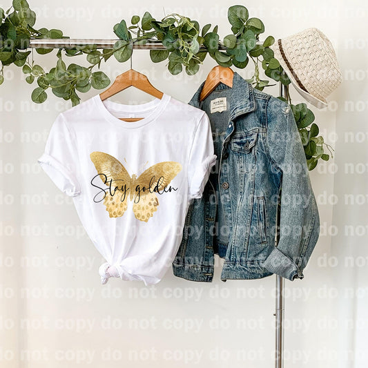 Stay Golden Butterfly Sublimation print