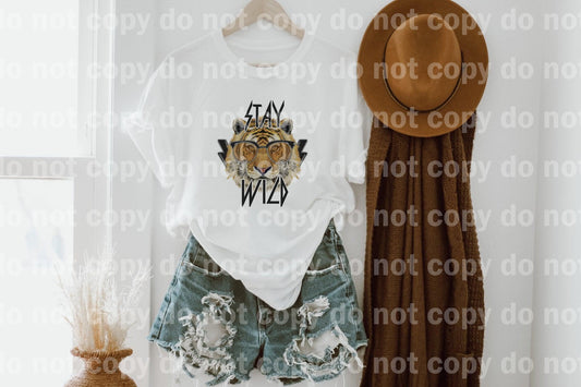 Stay Wild Tiger with Glasses Sublimation print