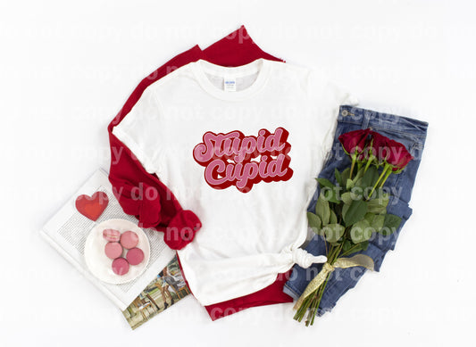 Stupid Cupid Typography Sublimation print