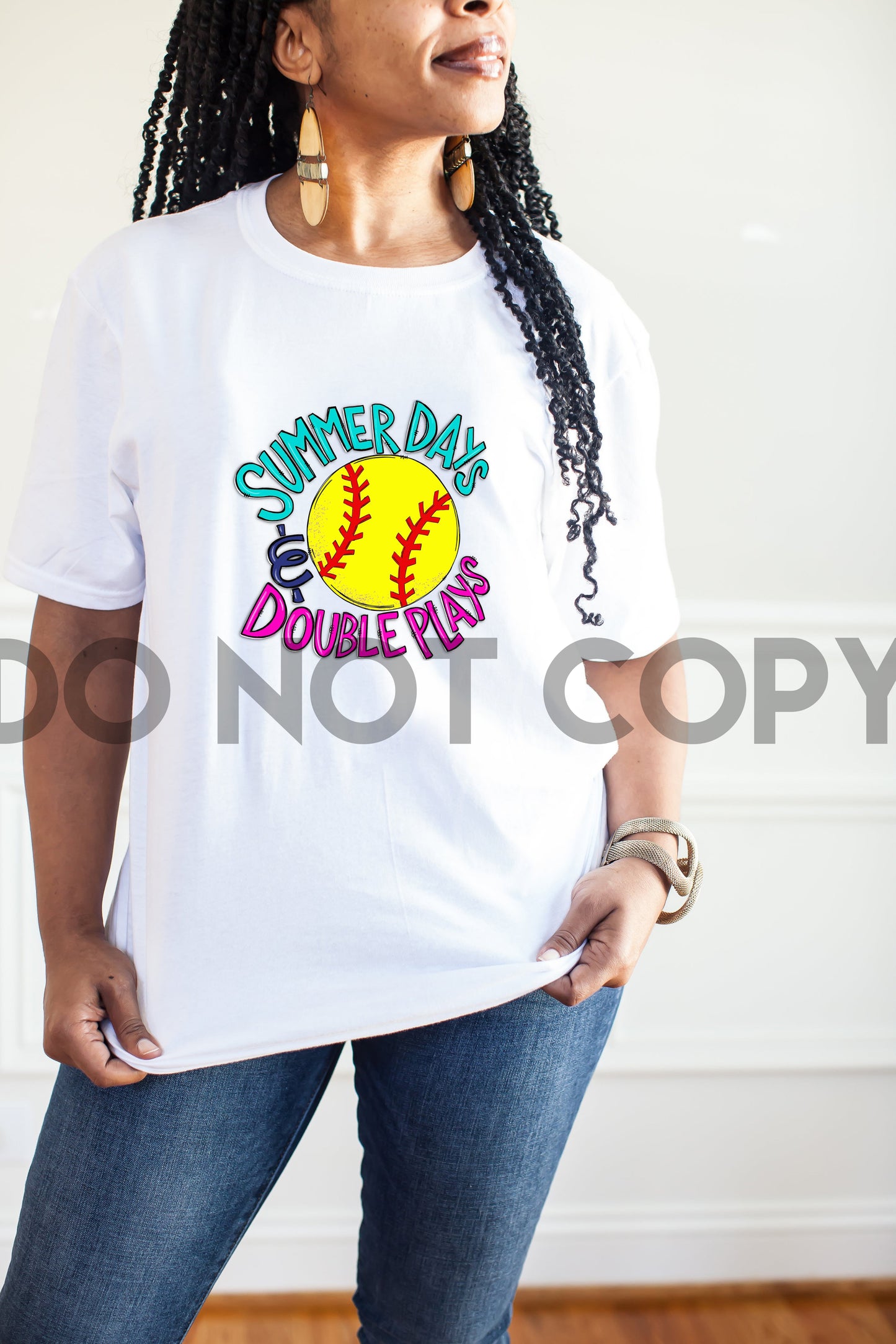 Summer Days & Double Plays Softball Sublimation Print