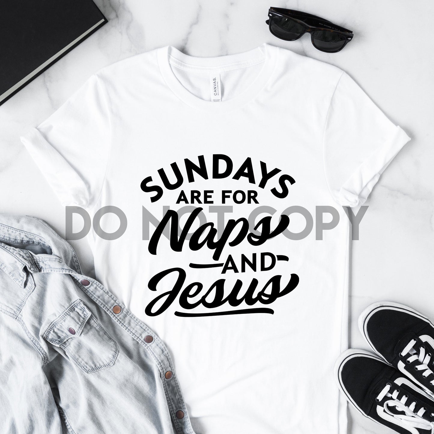 Sundays For Naps And Jesus Sublimation Print