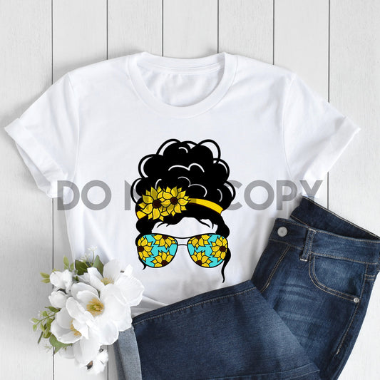 Sunflower Puff Sublimation print