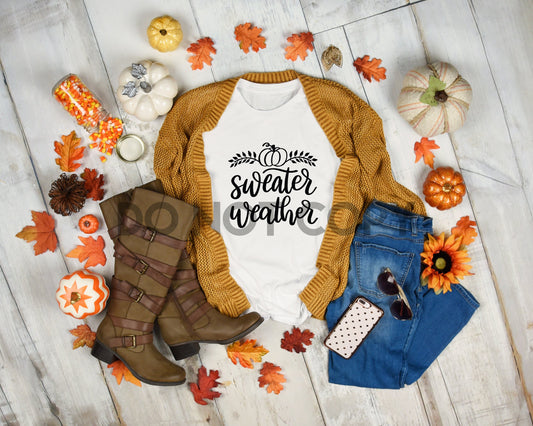 Sweater Weather Pumpkin Sublimation print