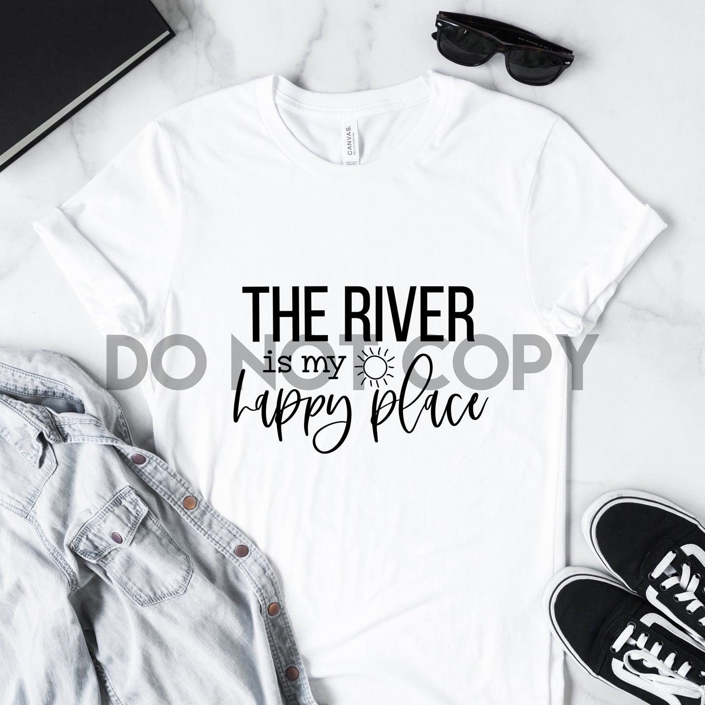 The River is my Happy Place Sublimation Print