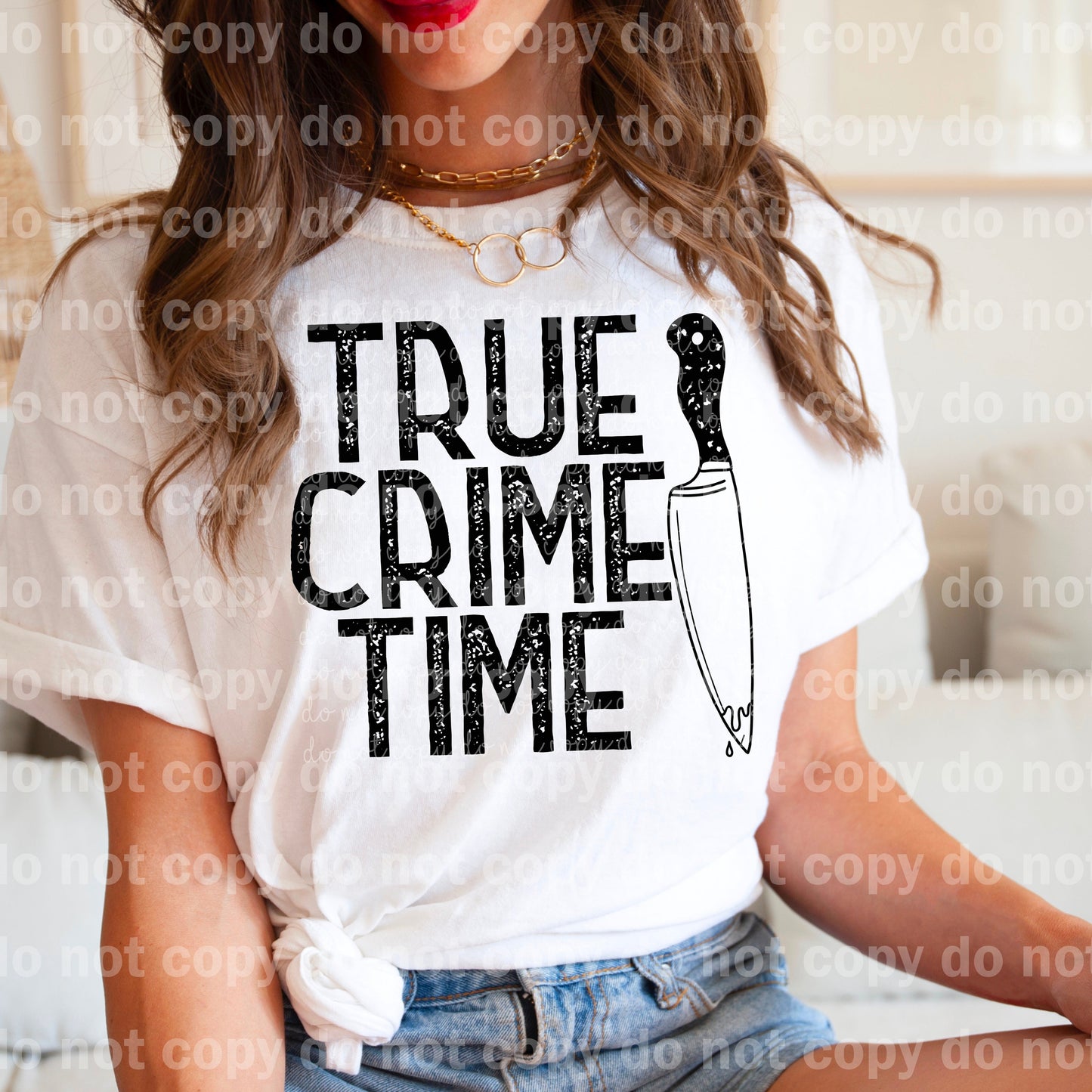 True Crime Time Knife Full Color/One Color Dream Print or Sublimation Print