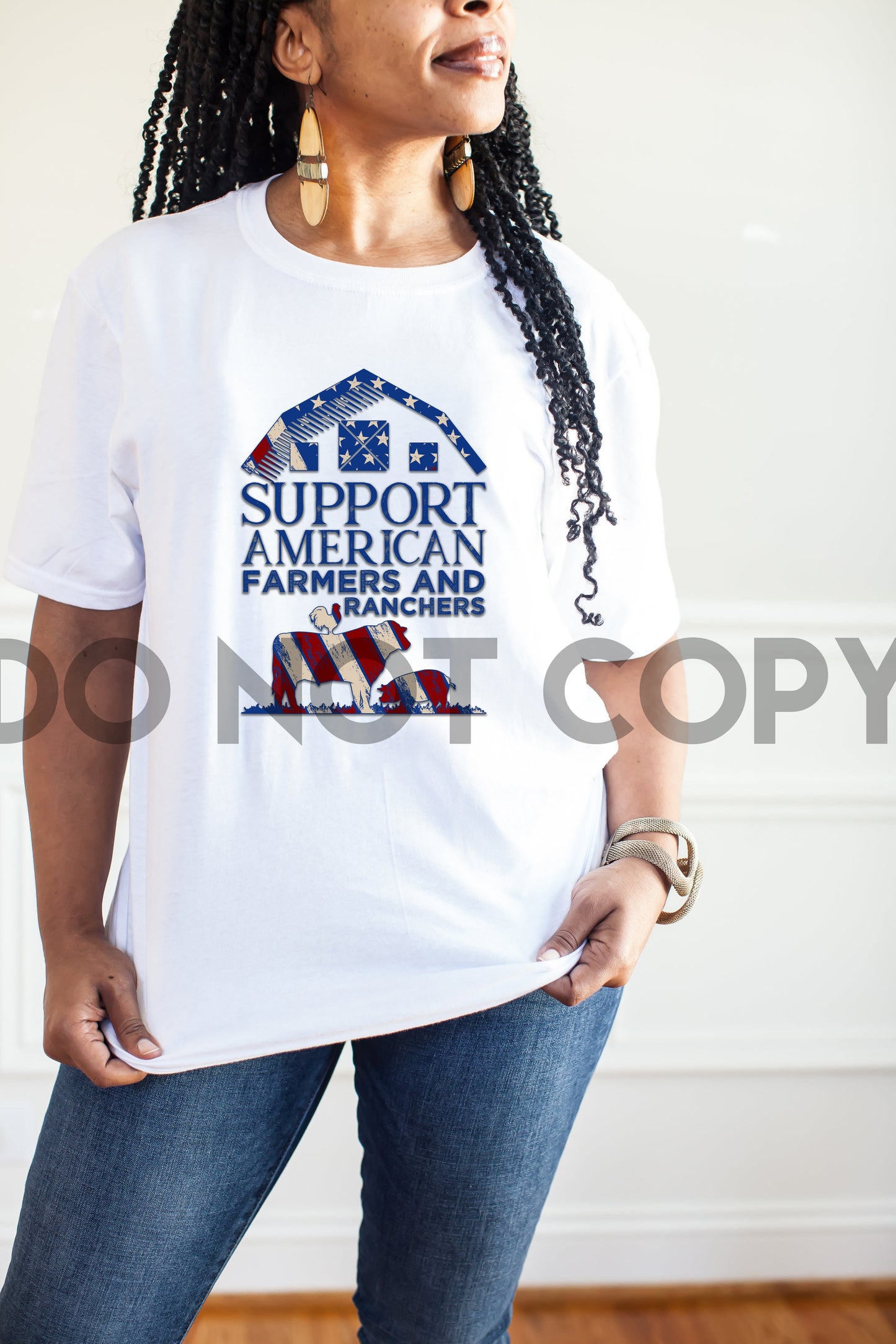 Support American Farmers & Ranchers Sublimation Print