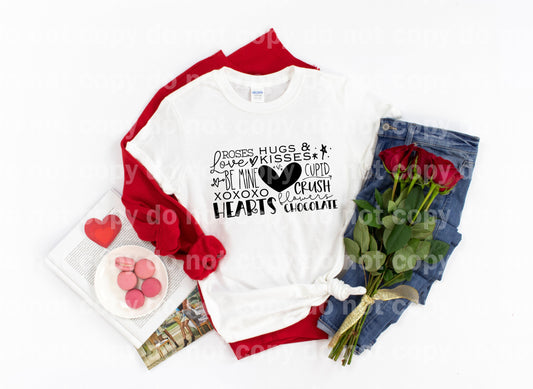 Valentine Word Art Sublimation print