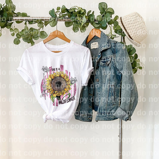 She's a Wildflower Distressed Sublimation print