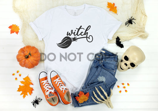 Witch Broomstick Sublimation Print