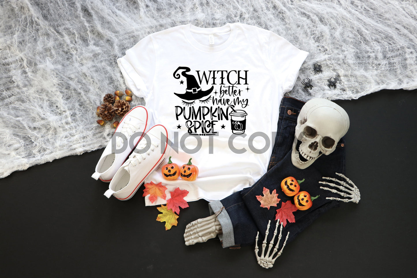 Witch Better Have my Pumpkin Spice Witch Hat Black Sublimation print