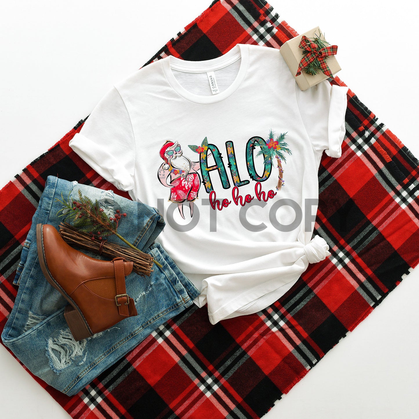 Impresión de sublimación Alo Hohoho Santa