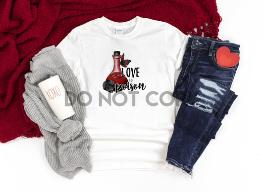 Love is Poison Anti-Valentine sublimation print