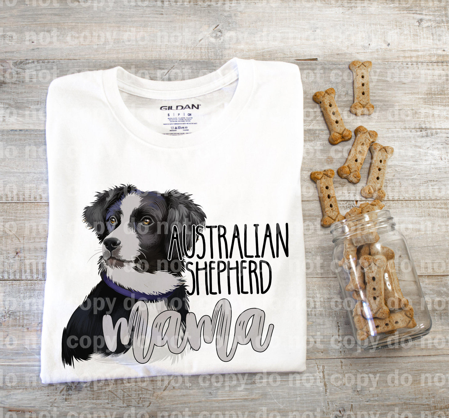 Australian Shepherd Mama Sublimation Print