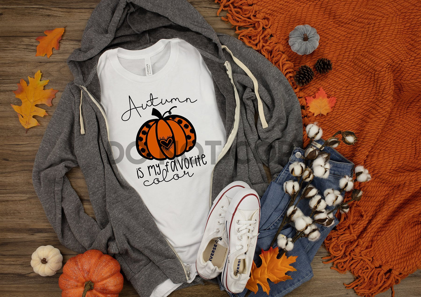 Autumn Is My Favorite Color Pumpkin Orange Sublimation print