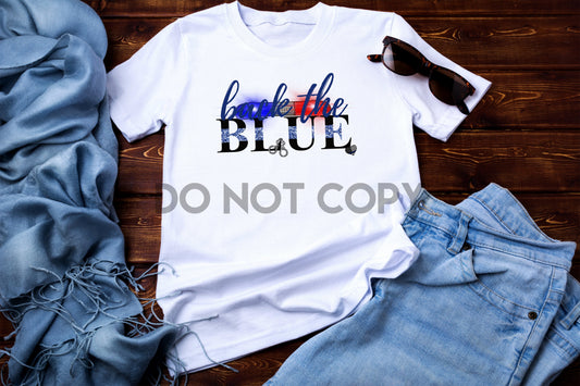 Back The Blue Sublimation print