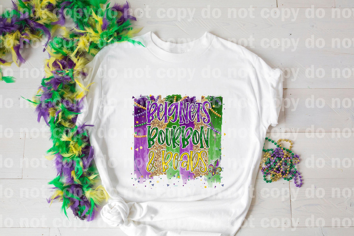 Beignets Bourbon y Beads Brush Stroke Dream Print o Impresión por sublimación