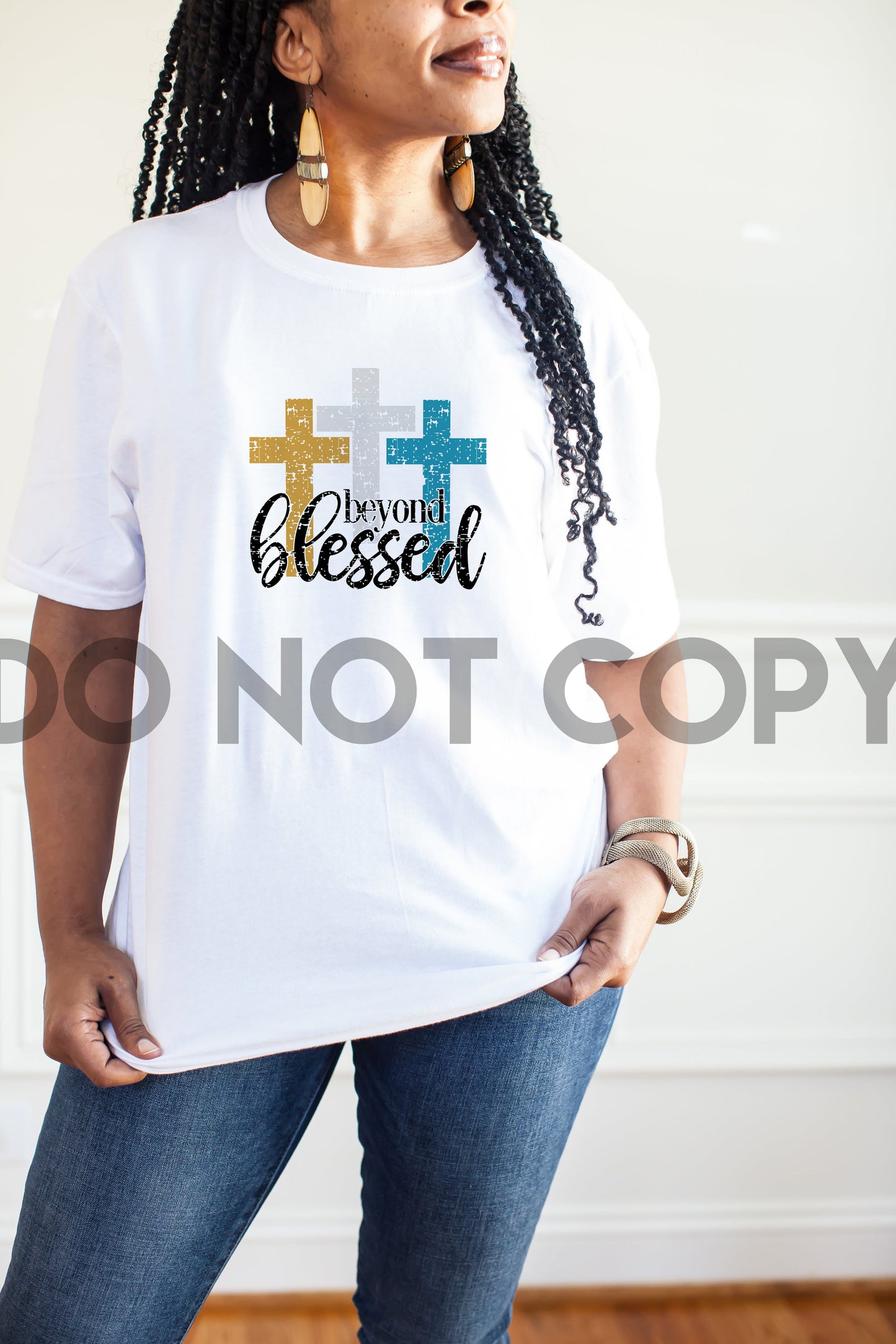 Beyond Blessed Crosses Sublimation Print