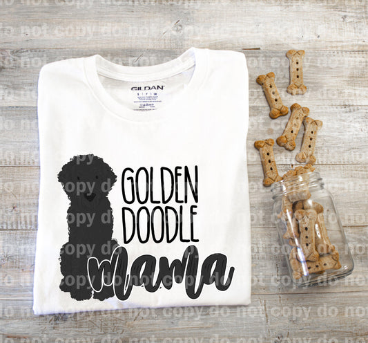 Black Golden Doodle Mama All Black Sublimation Print