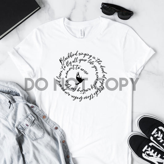 Blackbird  Spiral Sublimation print