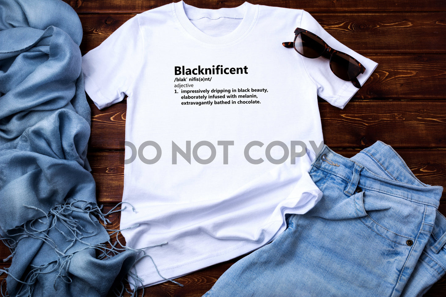 Blacknificent Chocolate Melanin Queen Black History Month Sublimation Print