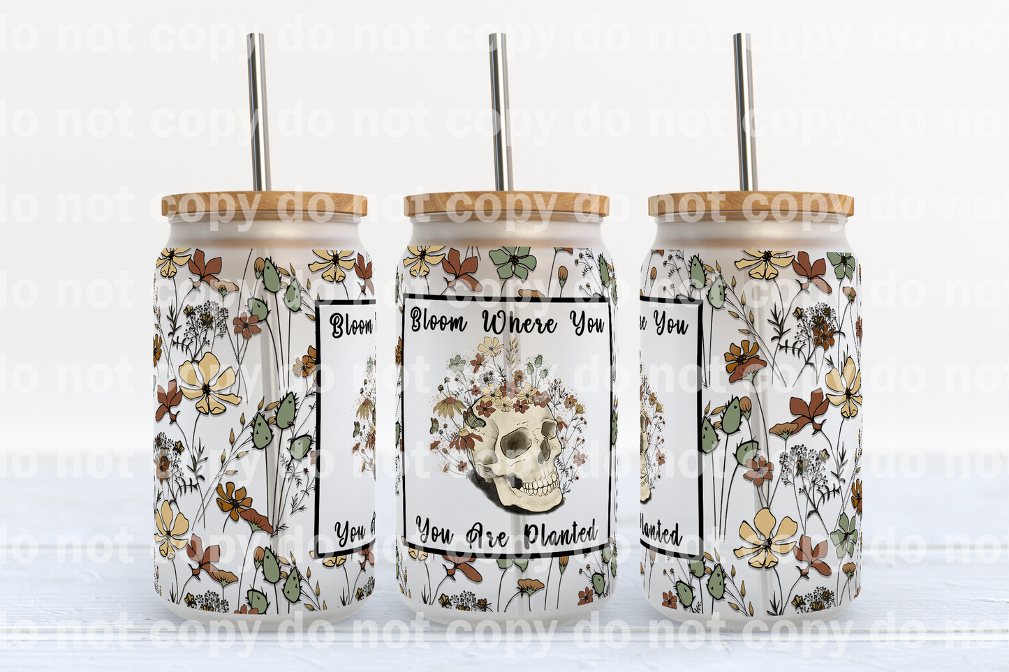 Bloom Where You Are Planted 16oz Cup Wrap