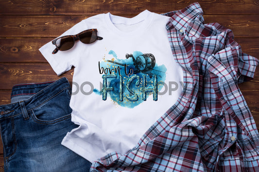 Born to Fish Sublimation print