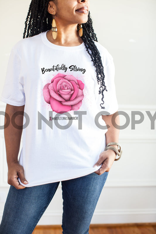 Beautifully Strong Breast Cancer Warrior Sublimation Print