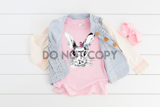 Destash Floral bunny youth Easter spring high heat Full color Screen Print transfer