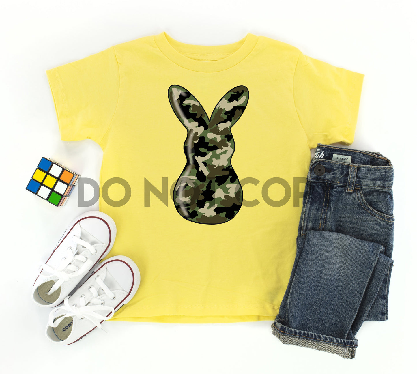Destash Camo Camouflage unisex bunny youth Easter spring high heat Full color Screen Print transfer