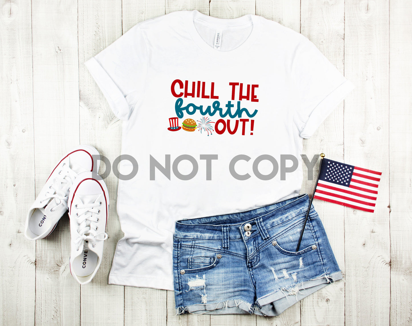 Chill The Fourth Out Sublimation print