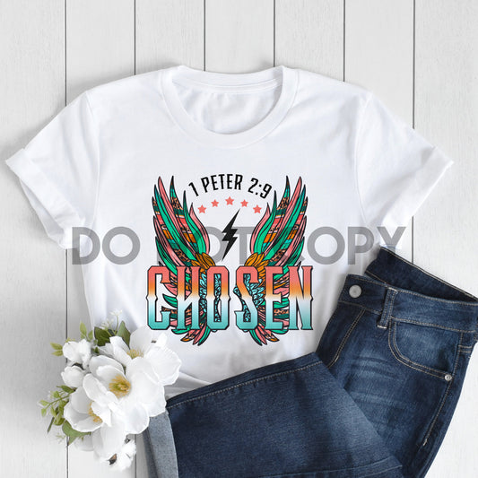 Chosen Wings Retro Serape 1 Peter 2:9 Sublimation Print