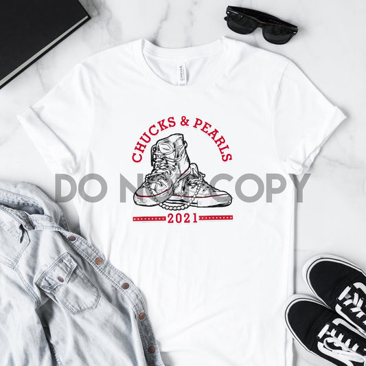 Chucks and Pearls 2021 Kamala Harris Sublimation Print
