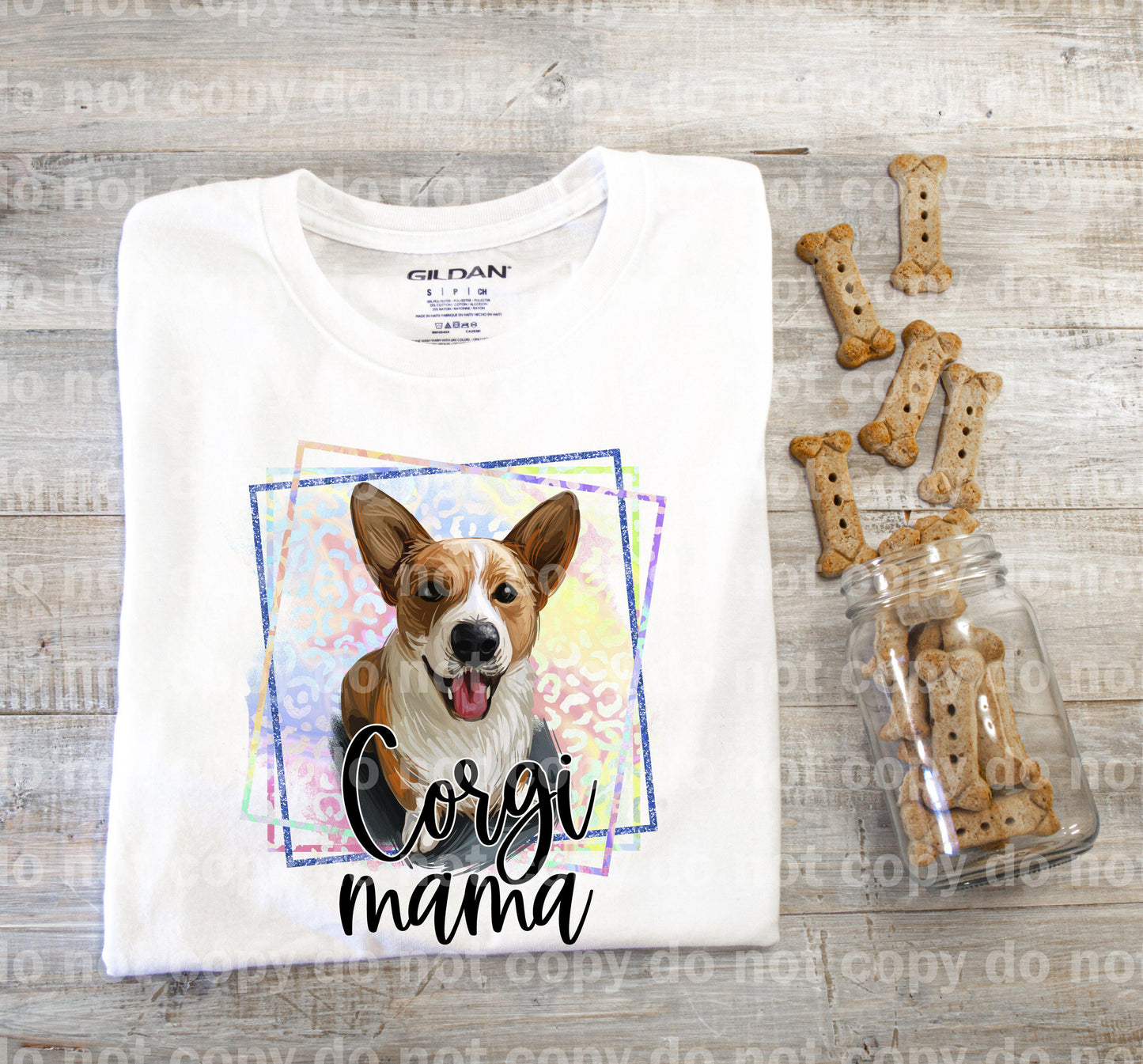 Corgi Face Mama Sublimation Print