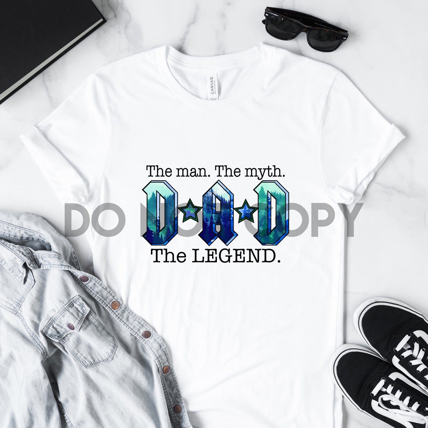 The Man The Myth The Legend Dad Sublimation Print