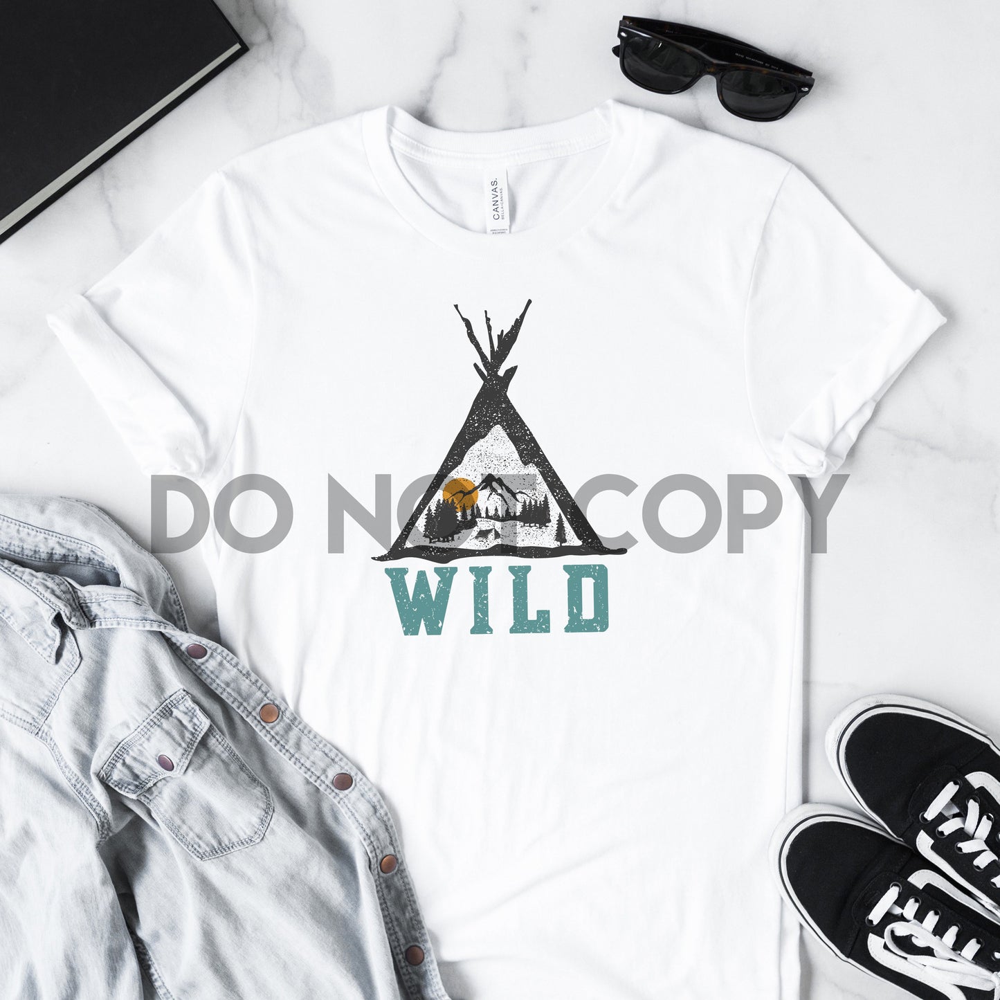 Distressed Wild Sublimation print