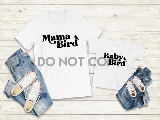 Black Mama Bird Sublimation Print