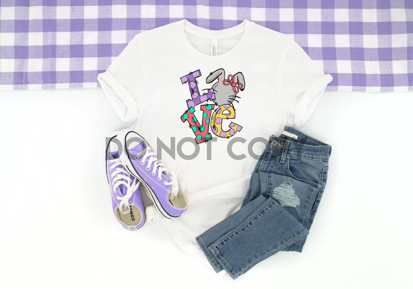 Easter Bunny Love Sublimation Print