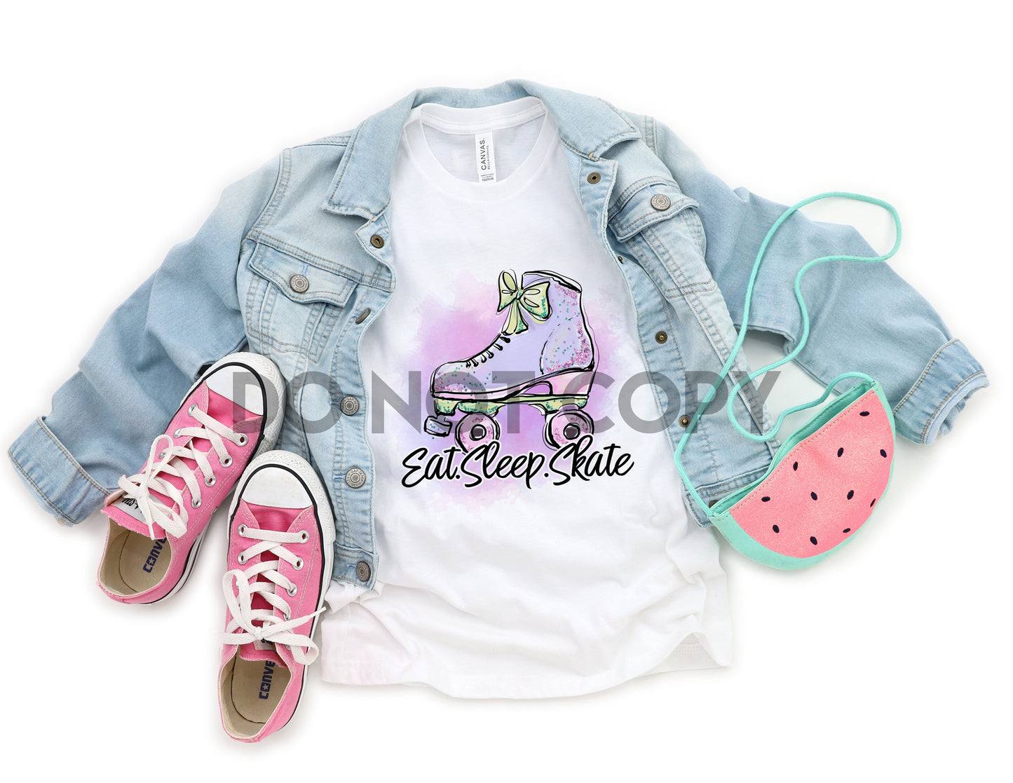 Eat Sleep Skate Watercolor Sublimation print