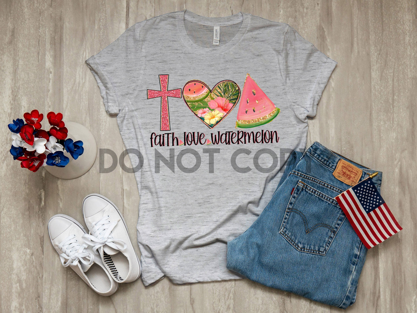 Faith Love Watermelon Summer fun Dream Print or Sublimation Print