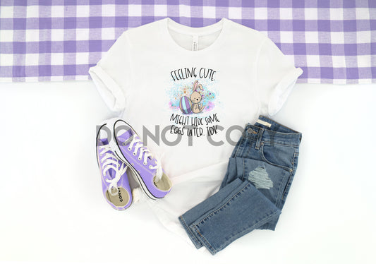 Sentirse lindo podría ocultar algunos huevos más tarde Impresión por sublimación del conejito de Pascua