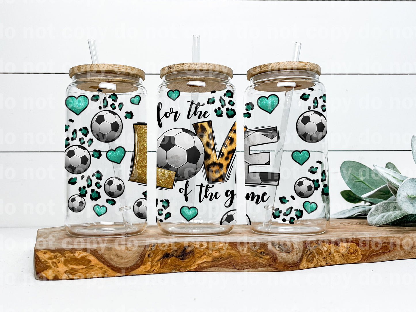 For The Love Of The Game American Soccer 16oz Cup Wrap