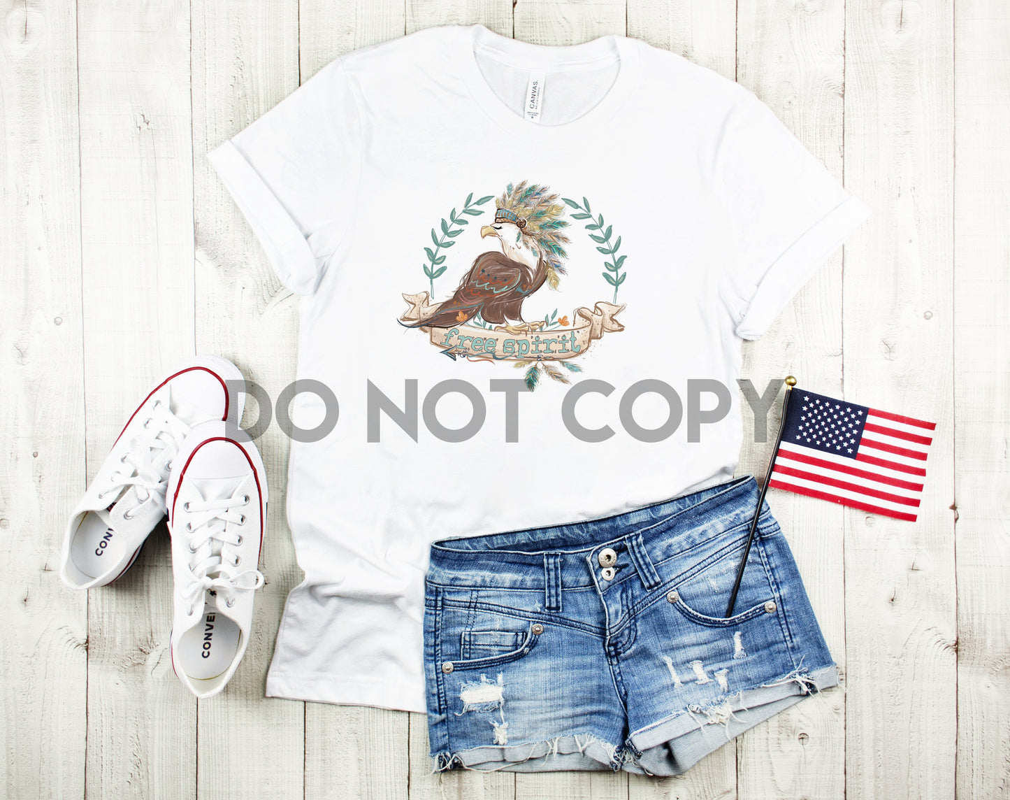 Free Spirit Bald Eagle Sublimation Print