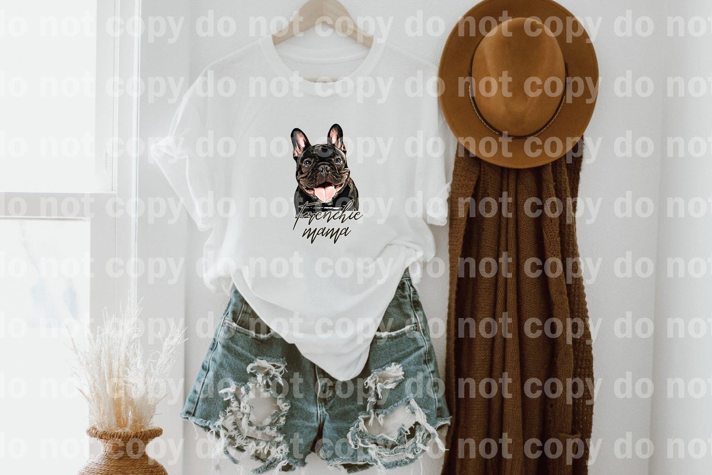 Frenchie Mama Face Tongue Out Sublimation Print
