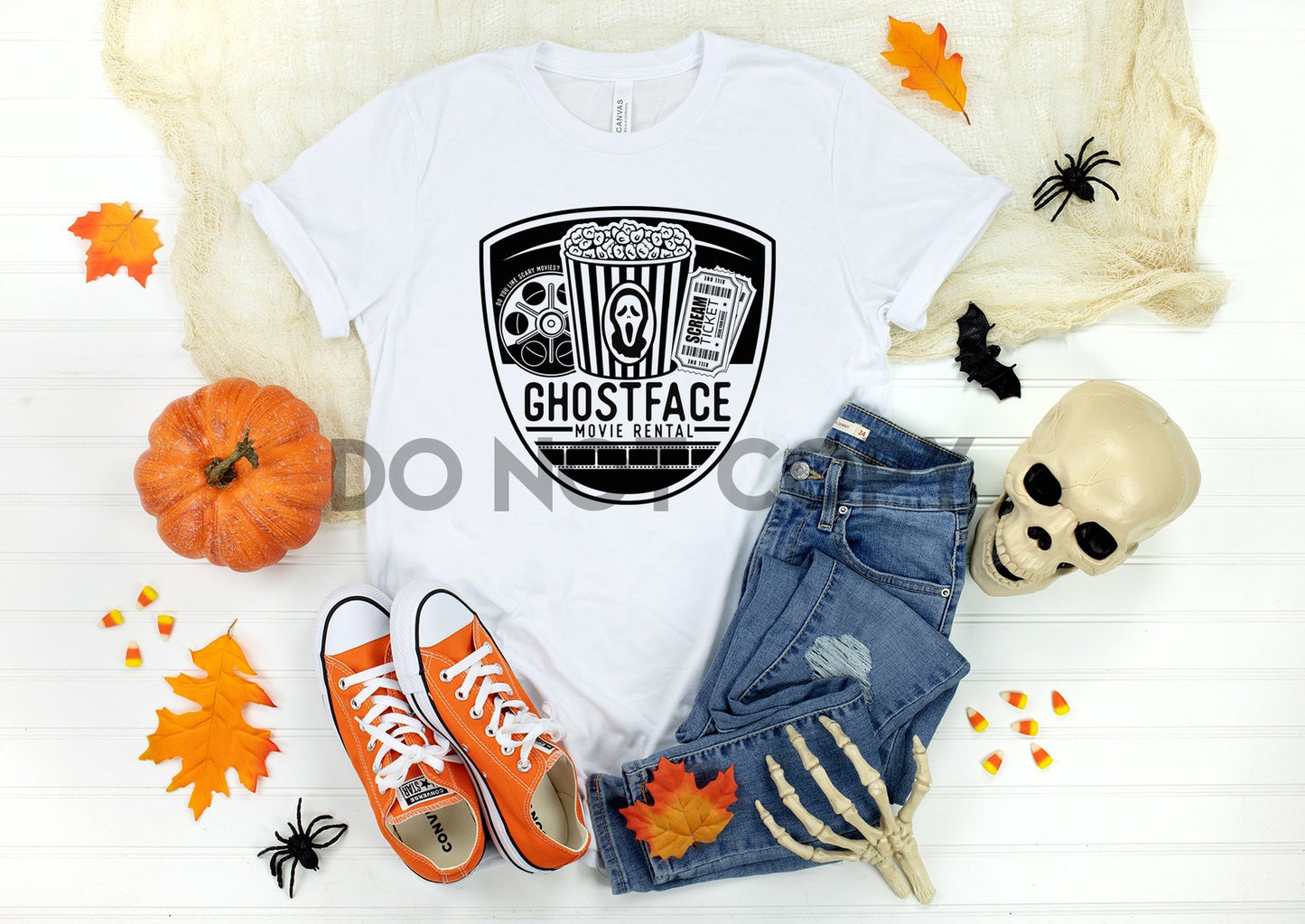 Ghost Face Movie Rental Sublimation Print