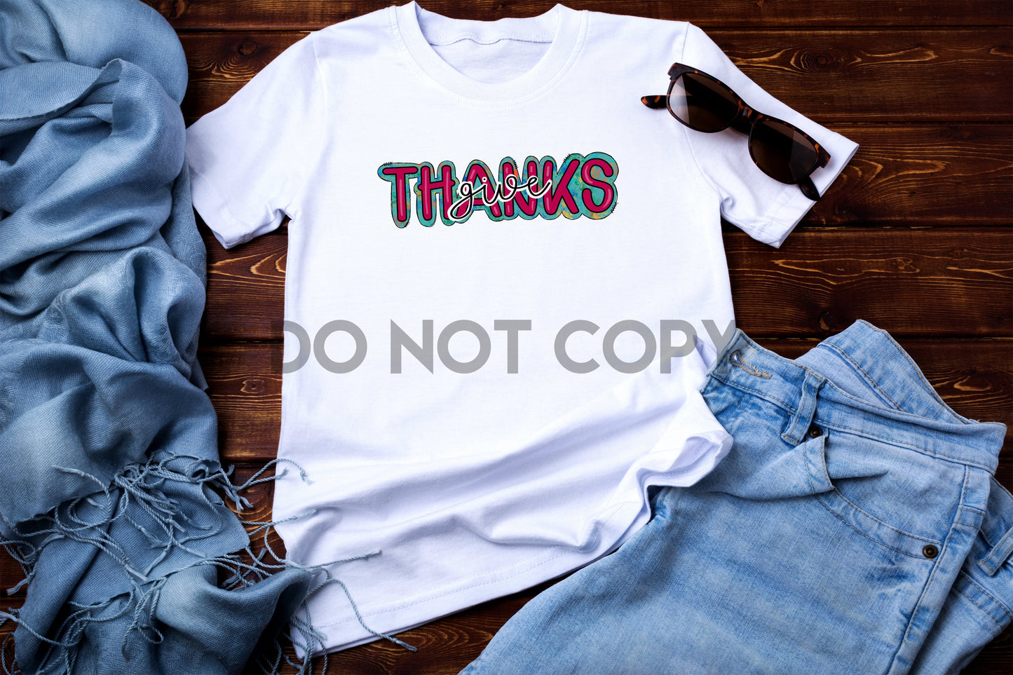 Give Thanks Sublimation print