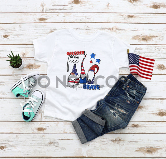 Gnome of the Free and the Brave Gnome Sublimation Print