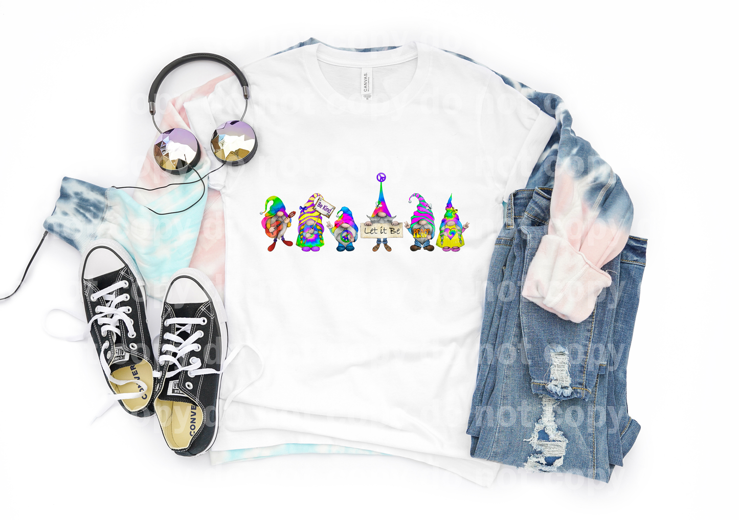 Gnomes Be Kind Let It Be Peace Sublimation print