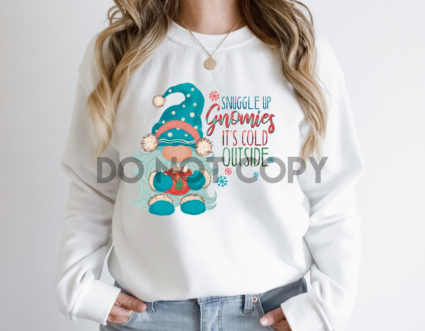 Acurrúcate Gnomies Hace frío afuera Impresión de sueños o impresión de sublimación