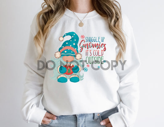 Acurrúcate Gnomies Hace frío afuera Impresión de sueños o impresión de sublimación